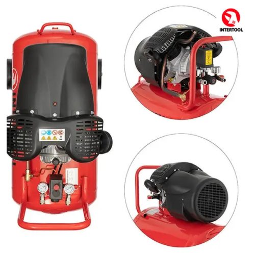 Компресор Intertool 100л. 2 порш.
