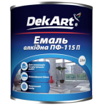 Емаль алкідна DekArt ( Декарт ) ПФ-115П 2,8 кг Яскраво-блакитна глянцева