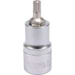 Головка торцева до квадрату 1/2" YATO з насадкою "SPLINE" M6, L= 55 мм