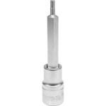 Головка торцева до квадрату 1/2" YATO з насадкою "HEX" M4, L= 100 мм