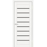 Дверне полотно ТМ DOORS C018 BG (чорне скло) (Дуб меренго) 90