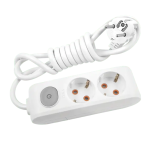 Подовжувач Viko 2м х 5 з зазем. Multi-Let