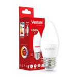 Лампа LED Vestum C37  6W 4100K 220V E27